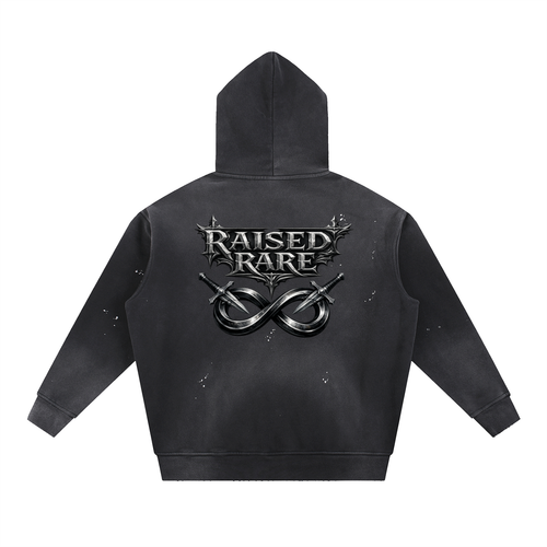 Vintage Washed | Raised Rare | Fleece Hoodie